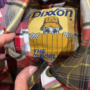 Dixxon THE BORLAND Olive & Red Flannel - Mens Size M